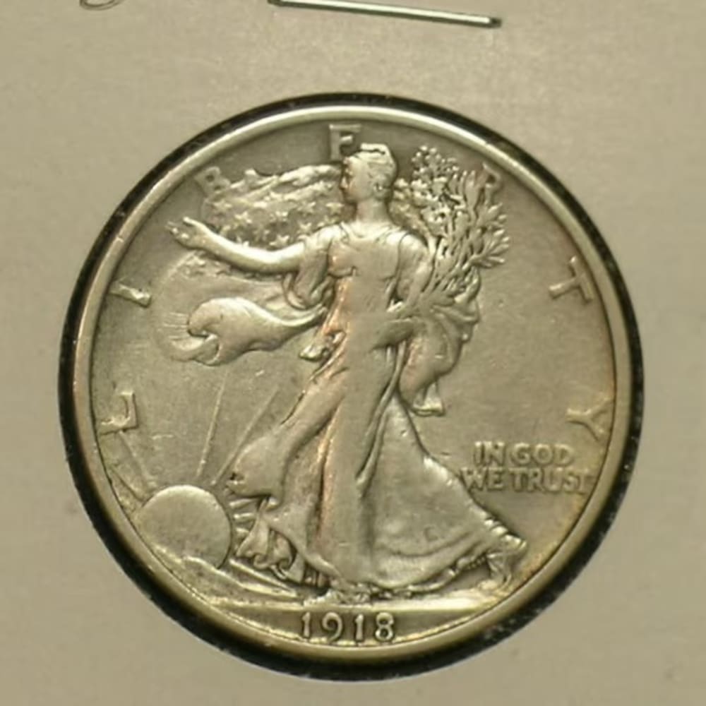 1918 High Grade Walking Liberty Half Dollar - Early Date - (AE11-2)